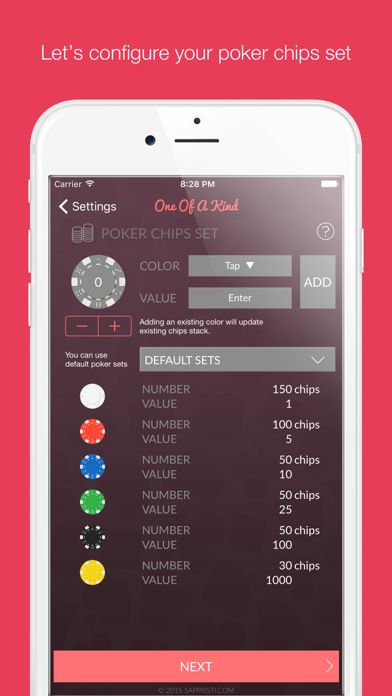 Screenshot of OoaK Poker Timer
