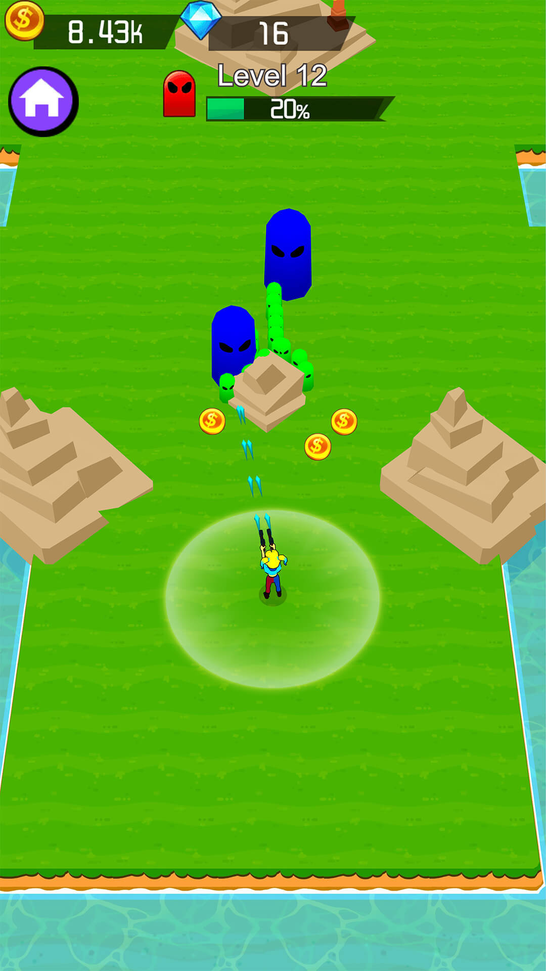 Screenshot of Two Gun Sweep