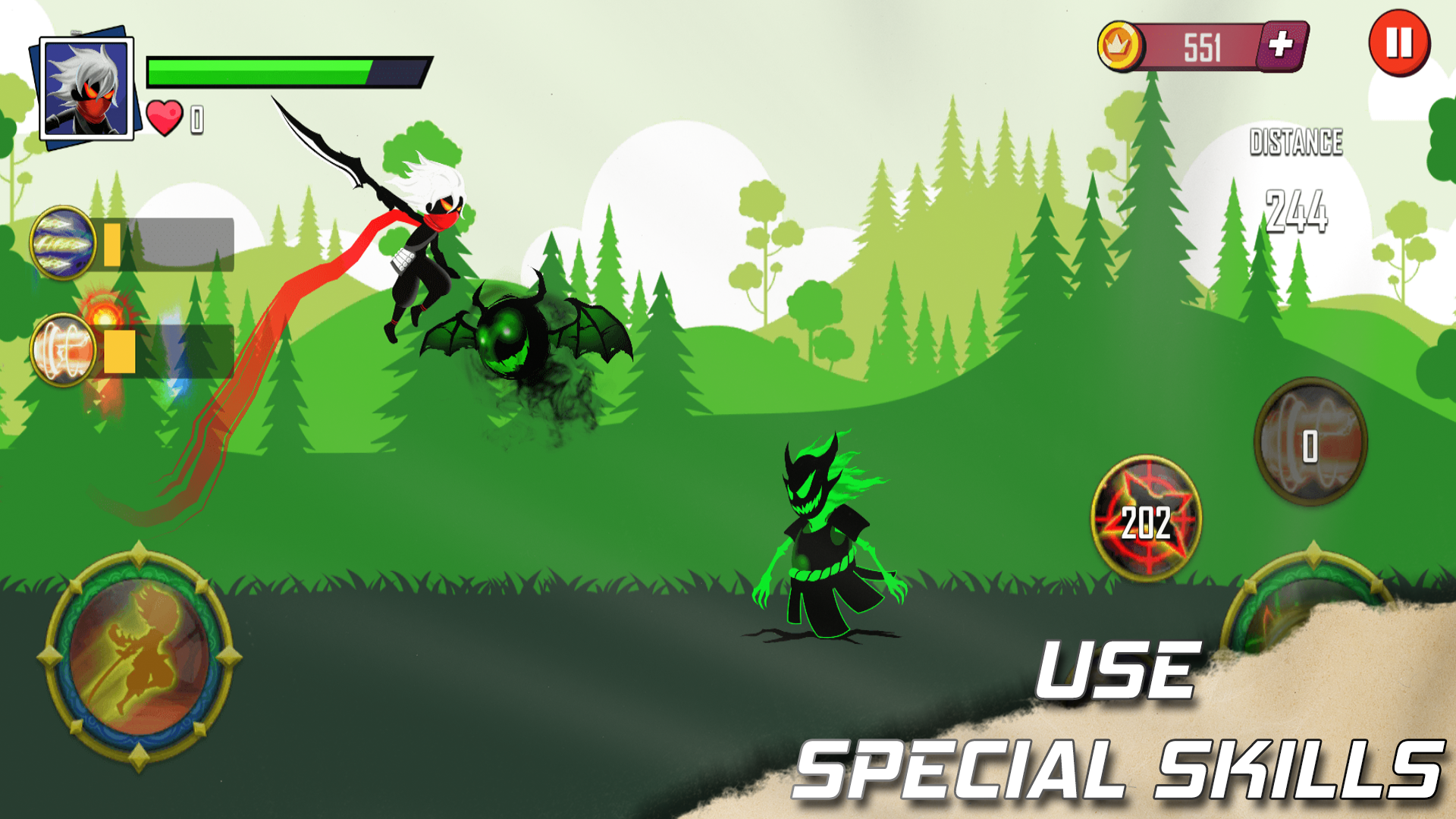 Forest Hustle Ninja 게임 스크린 샷