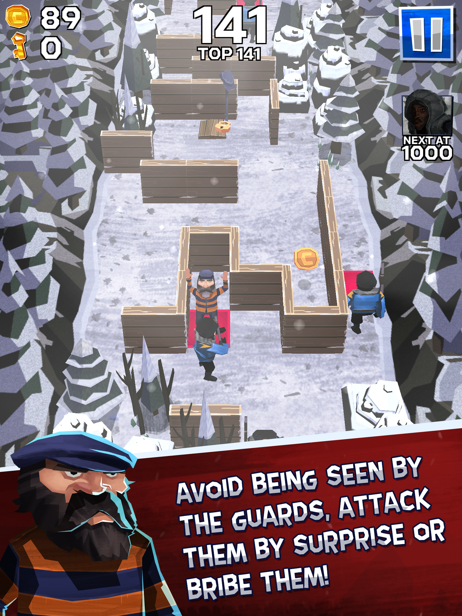 Winter Fugitives Game Screenshot