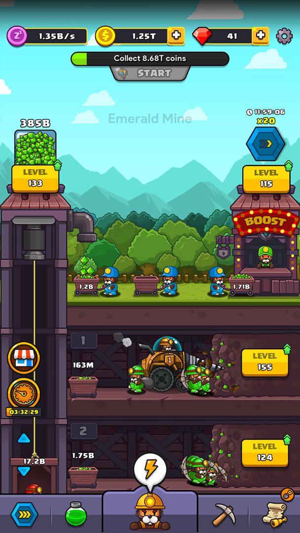 Screenshot of Popo Mine: Idle Mineral Tycoon