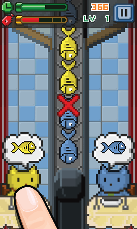 Cat and Fish screenshot game