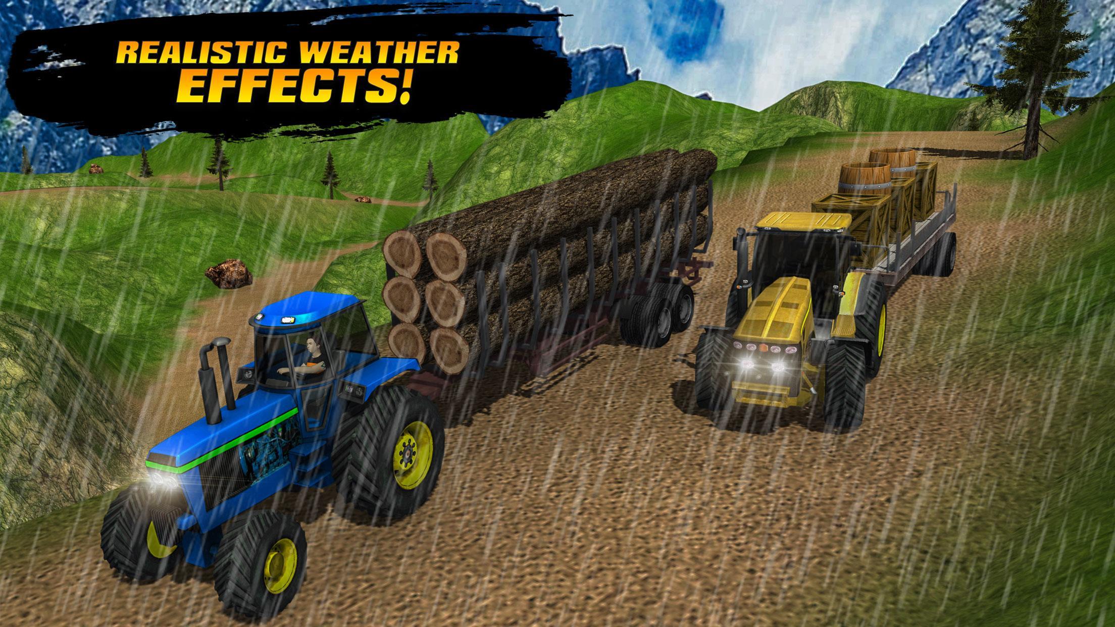 Cargo Tractor Hill Climb Offroad Simulator 3D Game Screenshot
