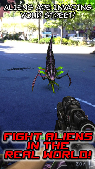 Screenshot 1 of Aliens Everywhere! Augmented Reality Invaders from Space! 