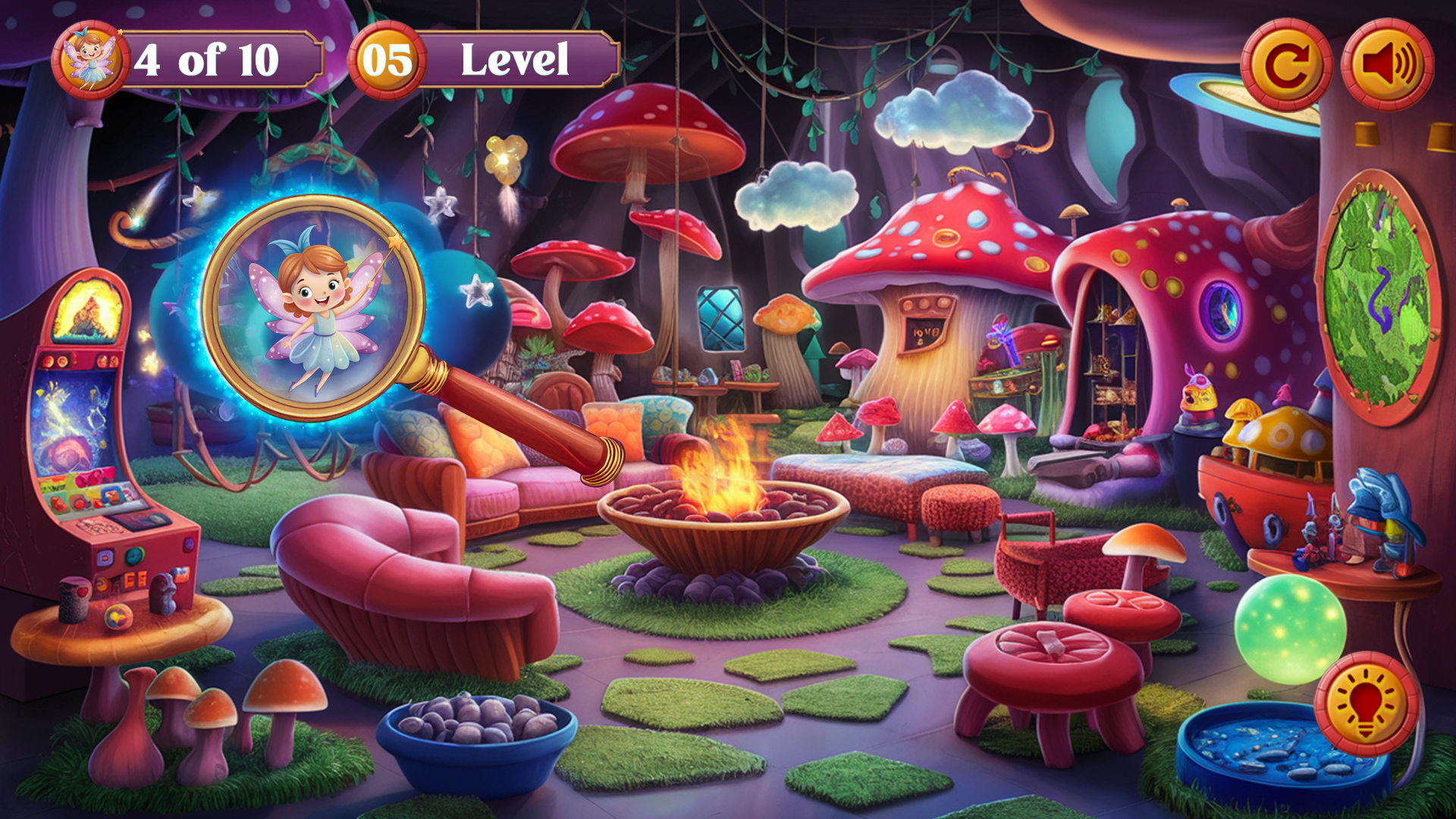 Hidden Object Mushroom Fairy 게임 스크린샷