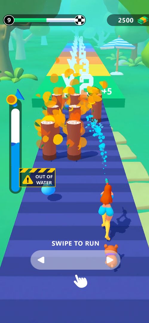 Squirt Gun Girl: Garden Runner screenshot game