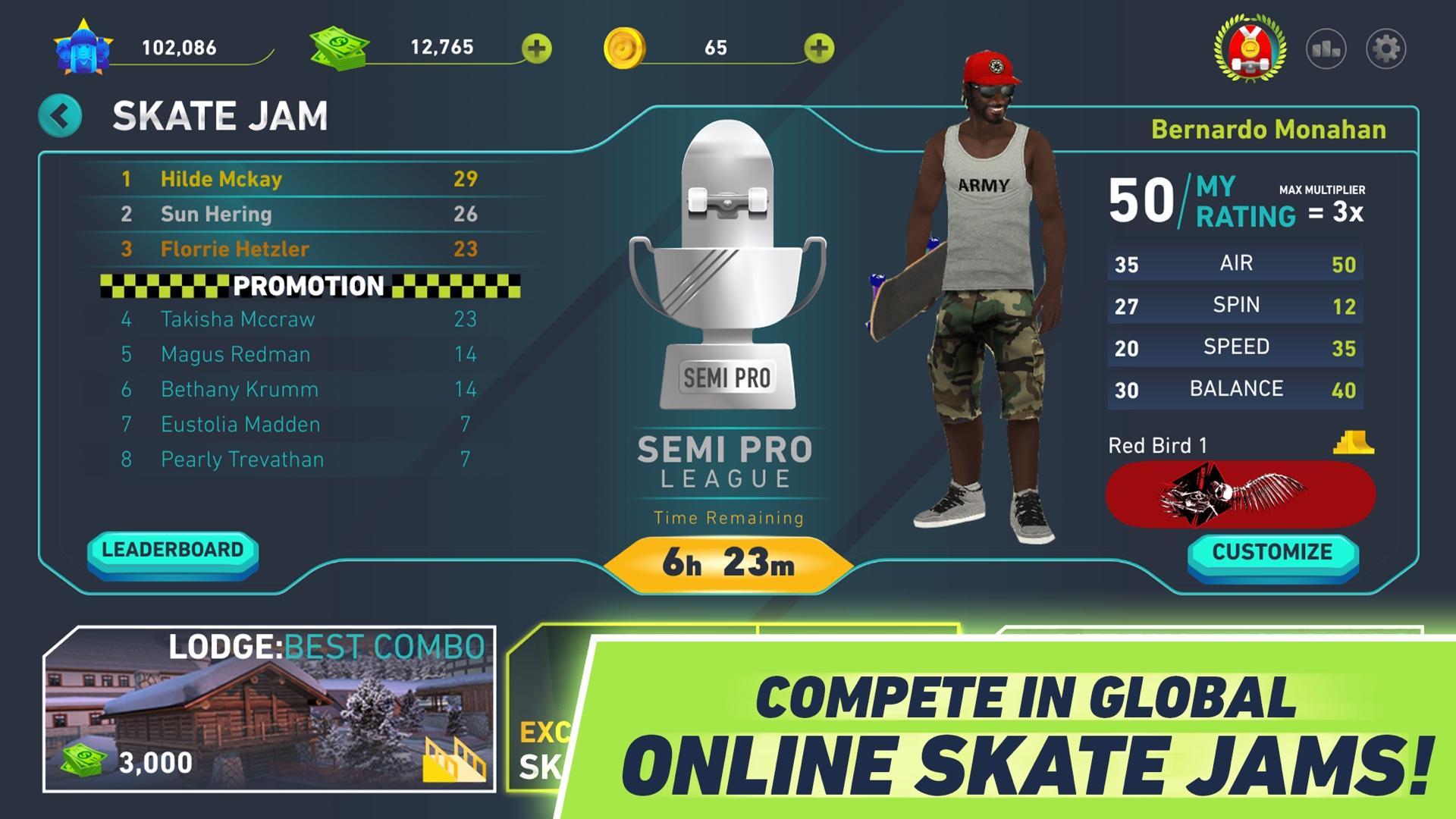 Screenshot 1 of Skate Jam - профессиональный скейтбординг 1.6.0.RC