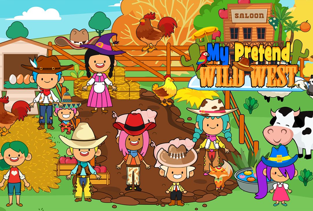 My Pretend Wild West - Cowboy & Cowgirl Kids Games遊戲截圖