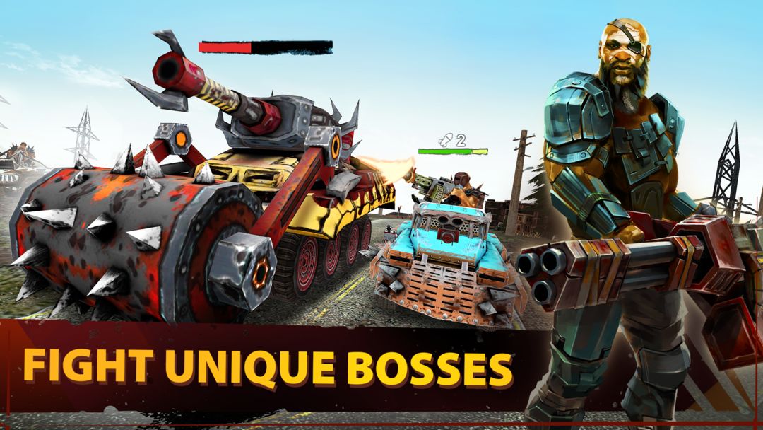 Dead Paradise Car Race Shooter screenshot game