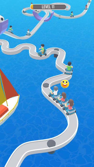 Cart Crash: Roller Coaster Game Screenshot
