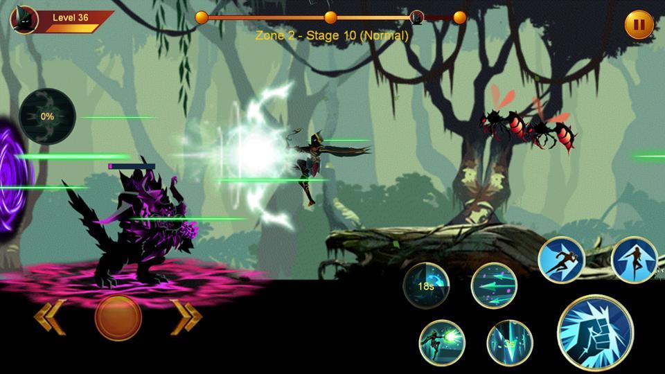 Shadow fighter 2: Ninja fight 게임 스크린 샷
