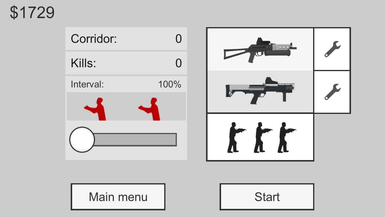 Flat Zombies: Defense&Cleanup Game Screenshot