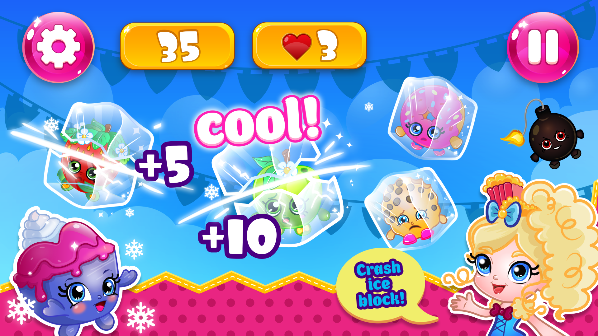 Ice adventure shopkins screenshot game