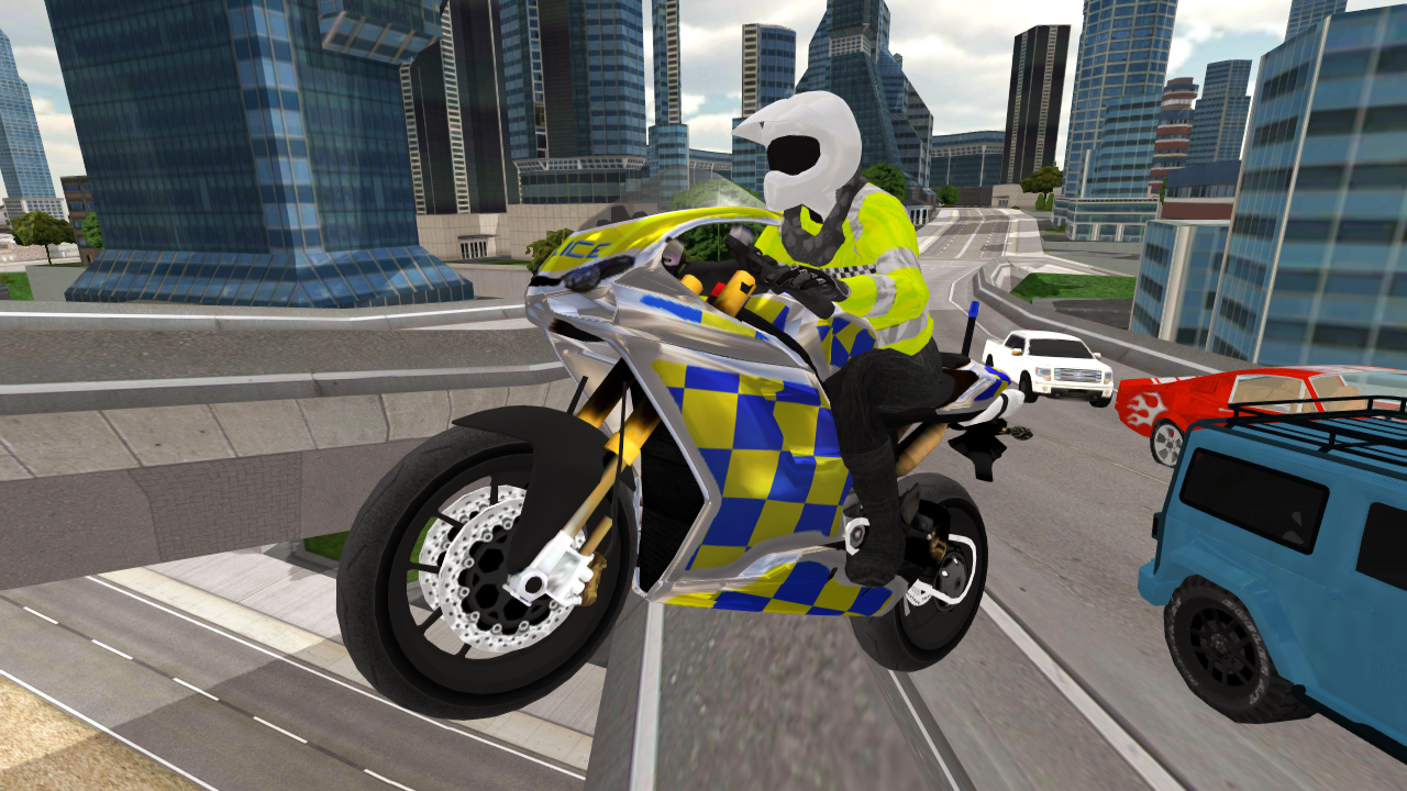 Screenshot 1 of Simulateur de moto de police 3D 1.51