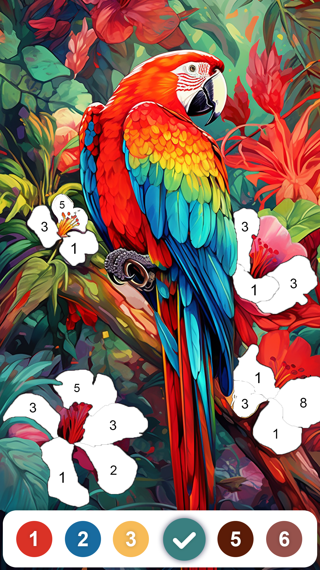 Coloring Game Color by Number Game Screenshot