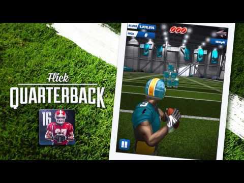 Screenshot of the video of Flick Quarterback 24