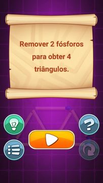 Captura de Tela do Jogo Quebra-cabeças com Fósforos