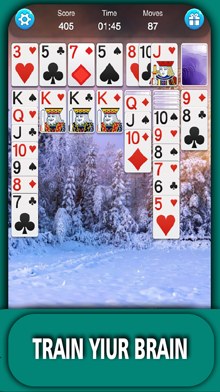 Screenshot of Solitaire Offline 3D Classic
