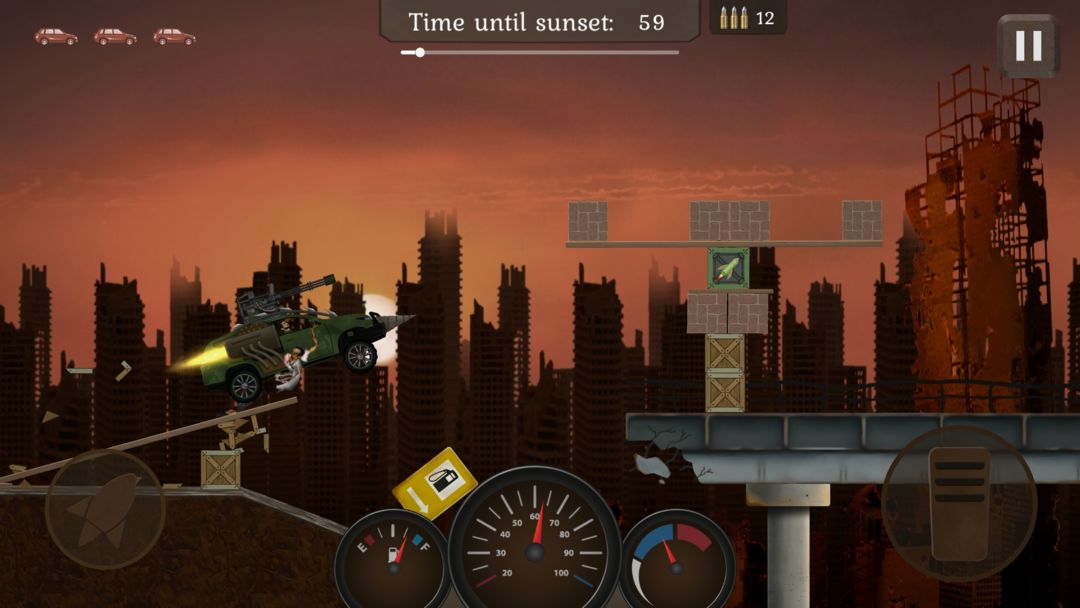 Screenshot of Zombie Metal Racing