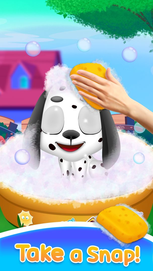 Screenshot of dog care salon game - Cute