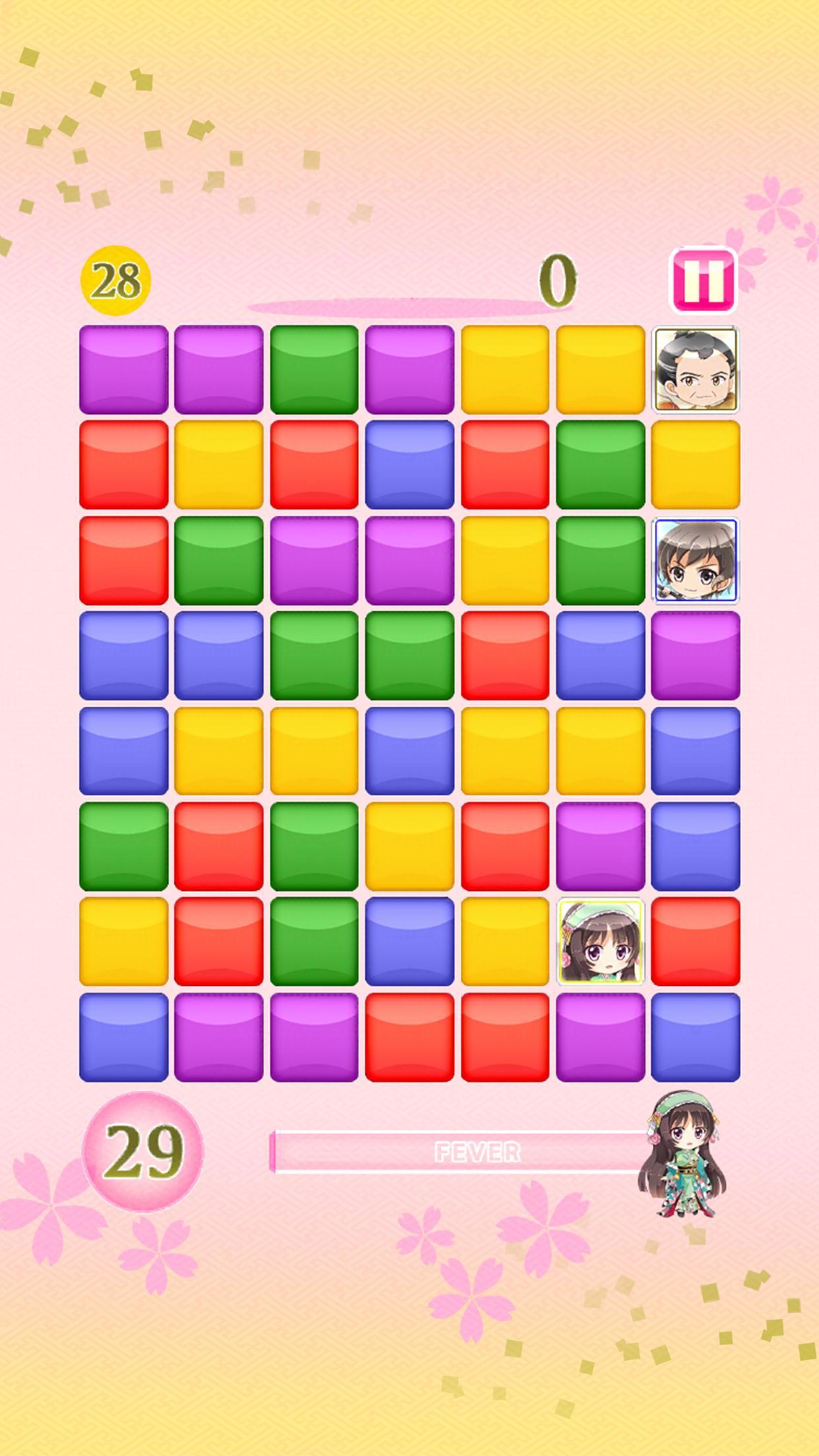 戦国ぼっち　～ぼっちが戦国の姫達と絶体絶命を逆転するパズル～ Game Screenshot