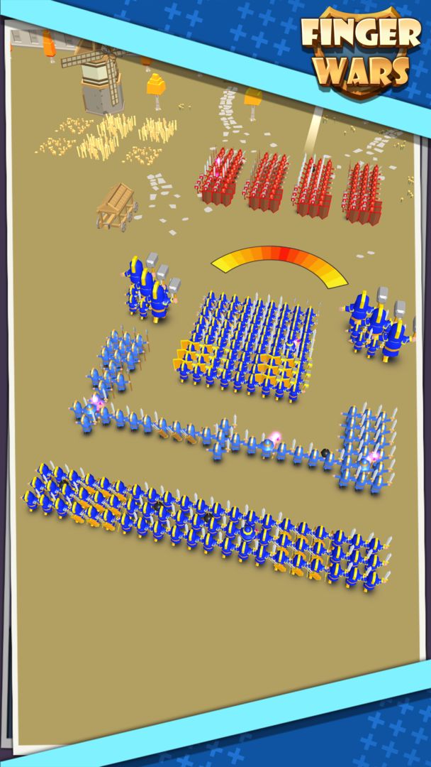 Screenshot of Finger Wars- Tap and Merge your troops!