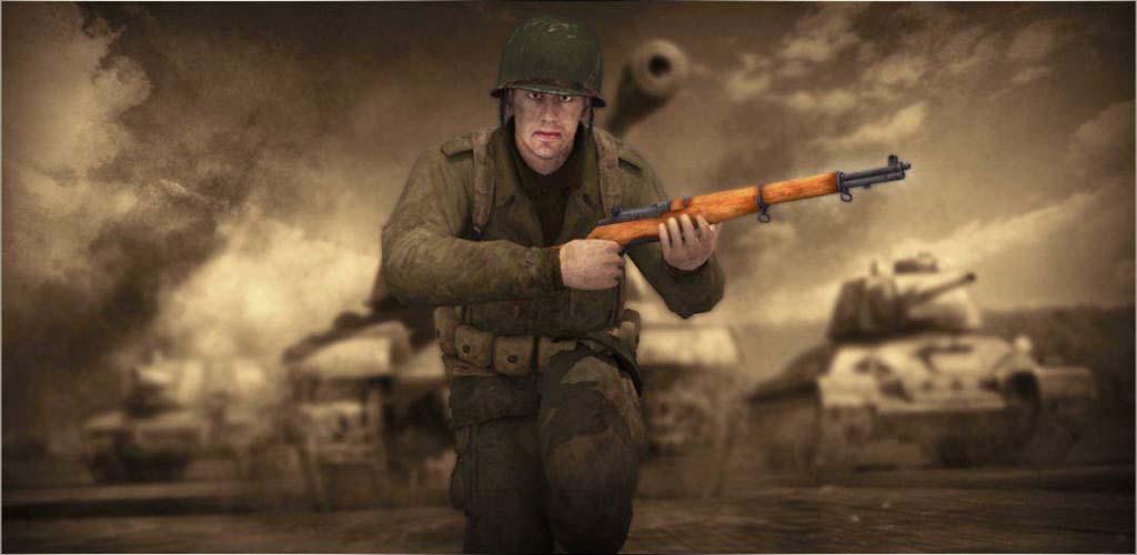 Banner of द्वितीय विश्व युद्ध की पुकार: WW2 FPS फ्रंटलाइन शूटर 