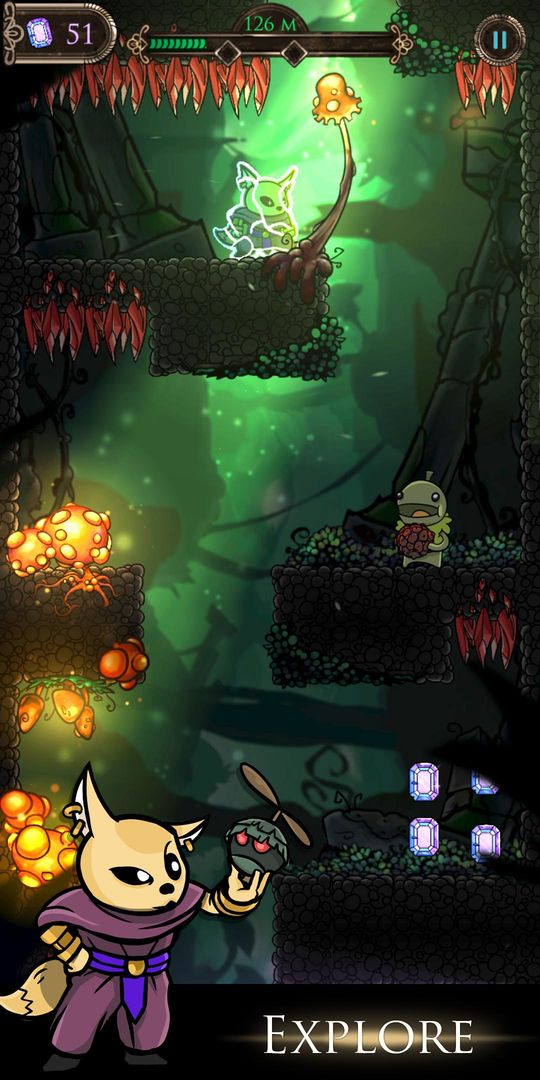Screenshot of Deeprealm Odyssey - Adventure game