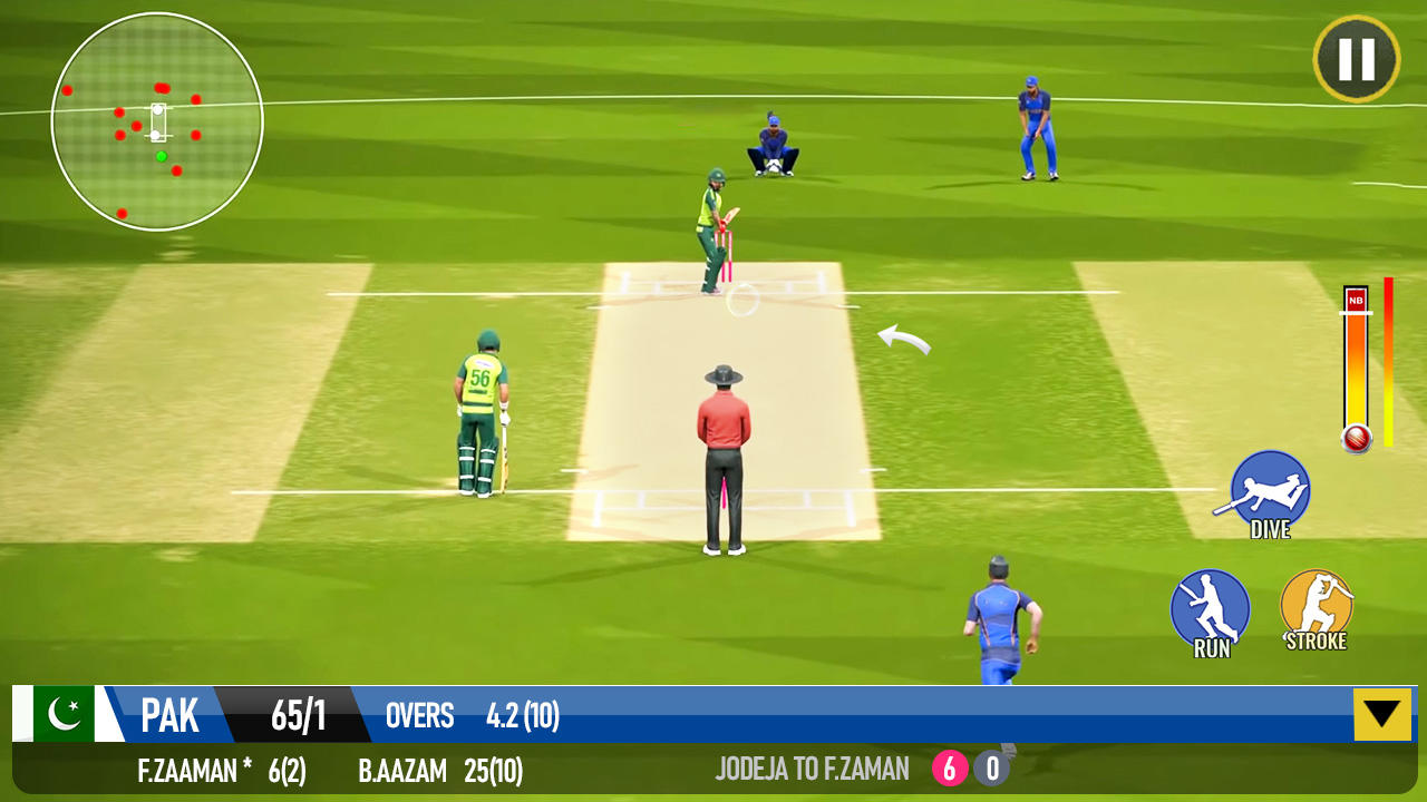 Screenshot of Cricket Game: Bat Ball Game 3D