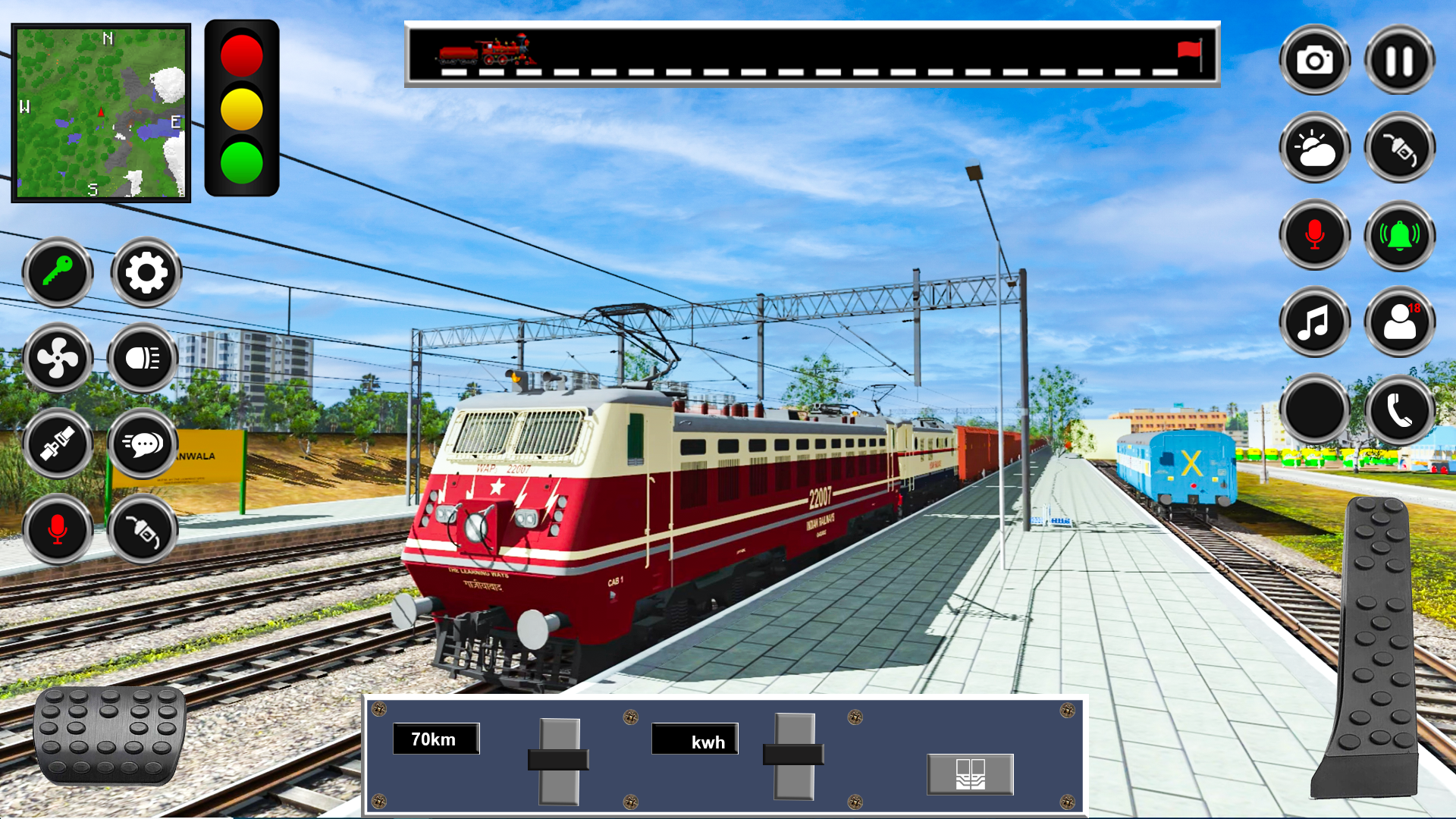 Train Driving Simulator Game ゲームのスクリーンショット