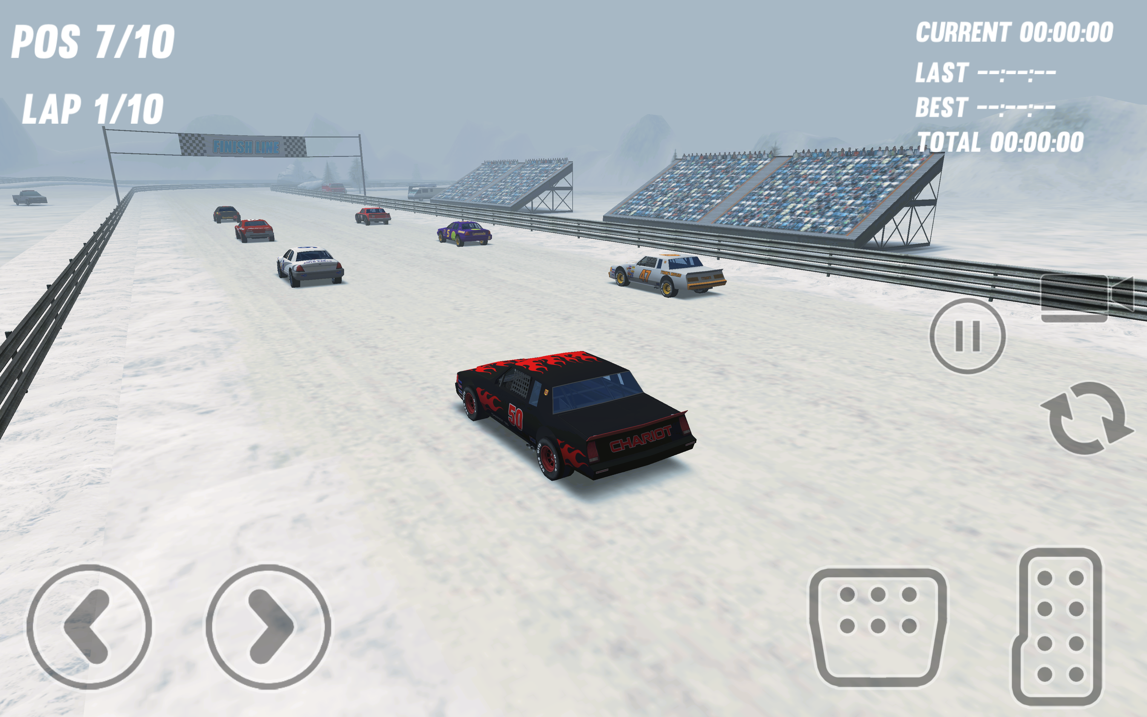 Dirt Track Stock Cars 게임 스크린 샷