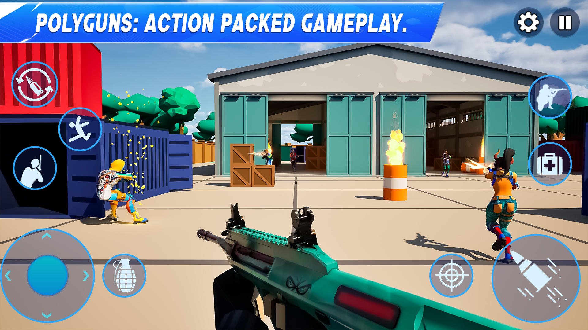 PolyGuns FPS - Shooter Strike ภาพหน้าจอเกม