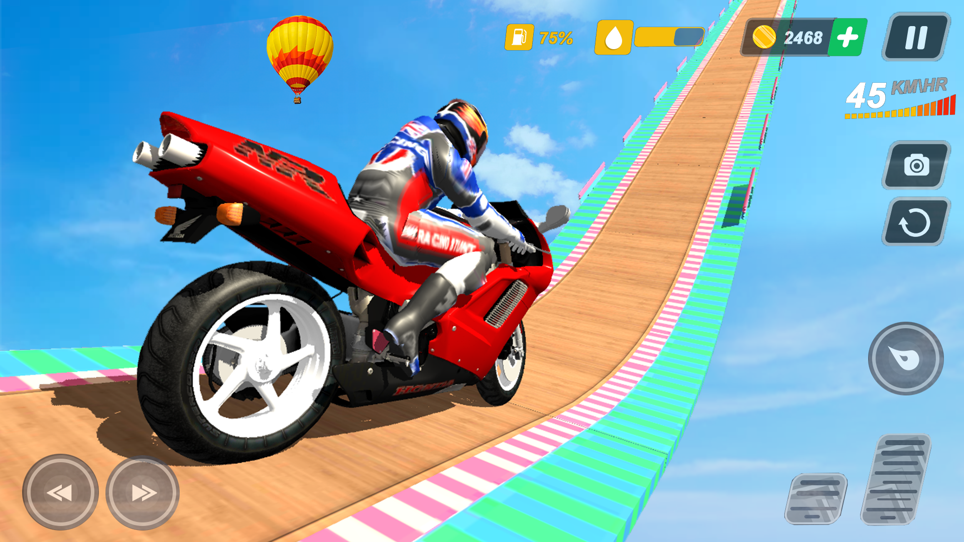 Stunt Bike Games: GT Mega Ramp Game Screenshot
