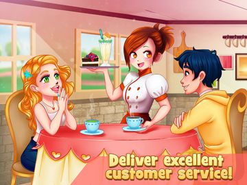 Dessert Chain: Café Waitress & Game Screenshot