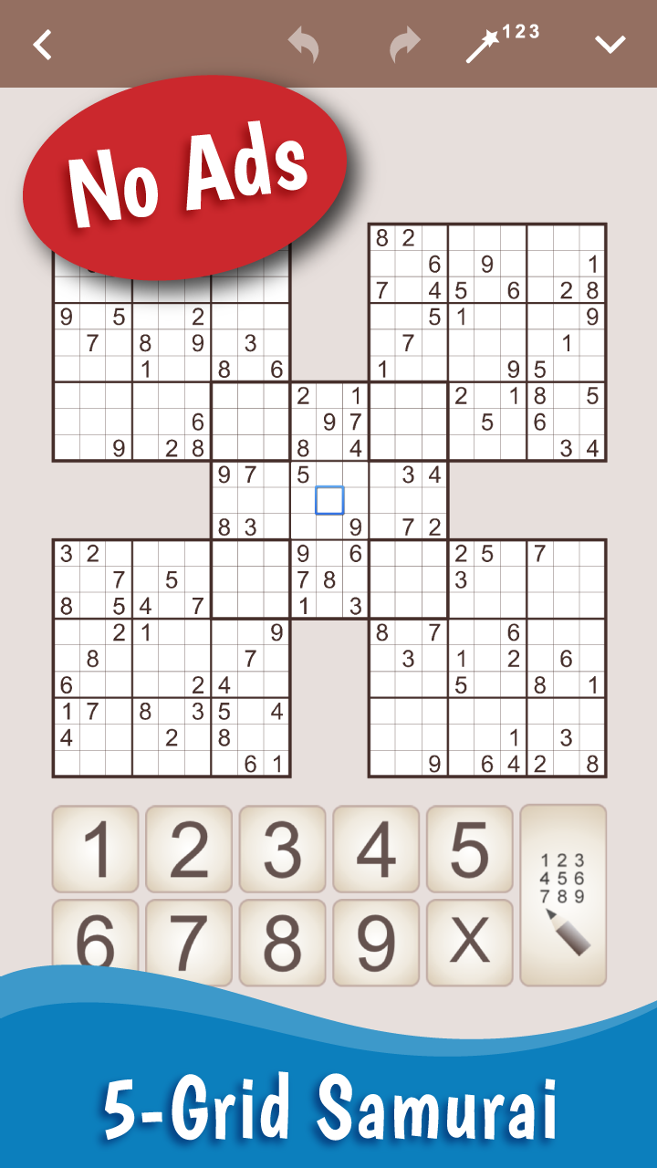 Screenshot 1 of MultiSudoku: Samurai Sudoku 3.1.0