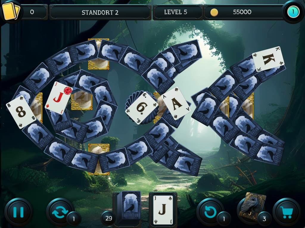 Mystery Solitaire. The Black Raven 4 screenshot game