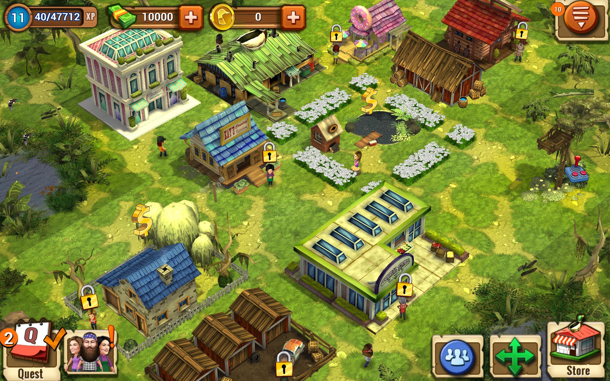 Duck Dynasty ® Family Empire ゲームのスクリーンショット
