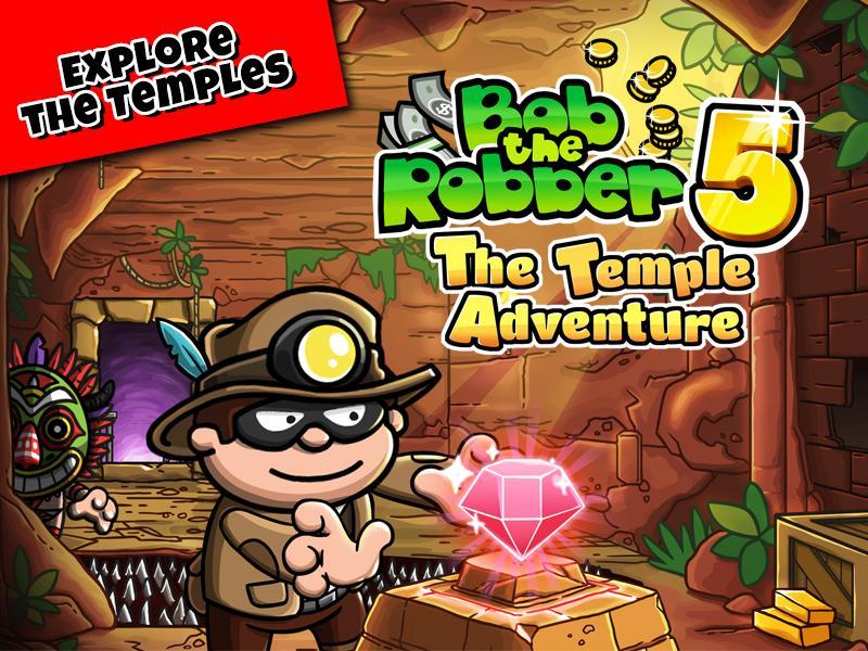 Cuplikan Layar Game Bob The Robber 5: Temple Adventure