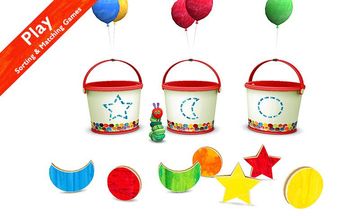 Caterpillar Shapes and Colors Game Screenshot