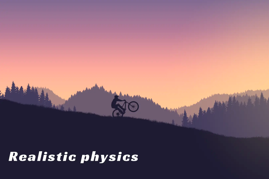 Screenshot of the video of Mountain Bike Xtreme