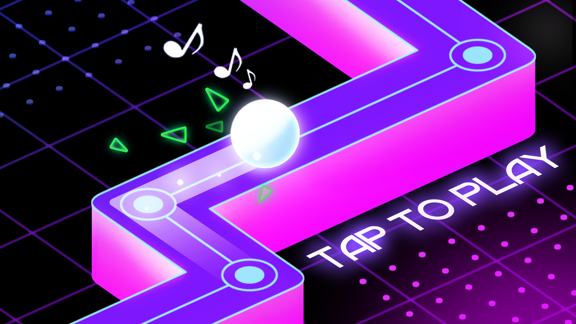 Captura de Tela do Jogo Dancing Tiles Rush: Magic Ball