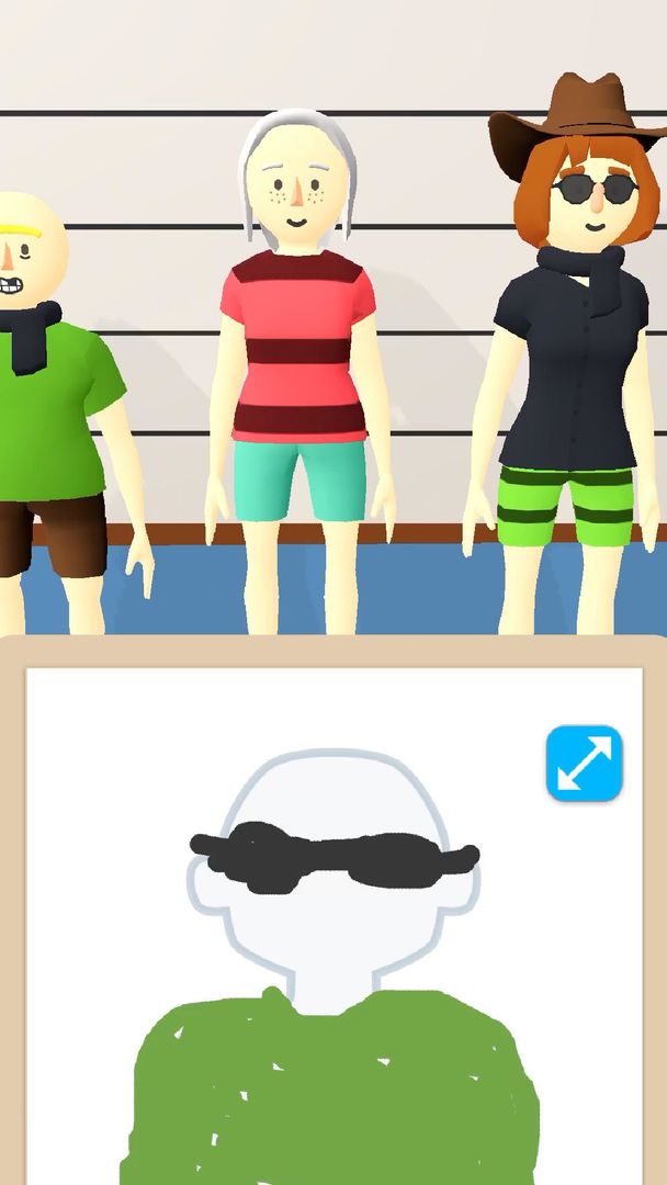 Line Up: Draw the Criminal screenshot game