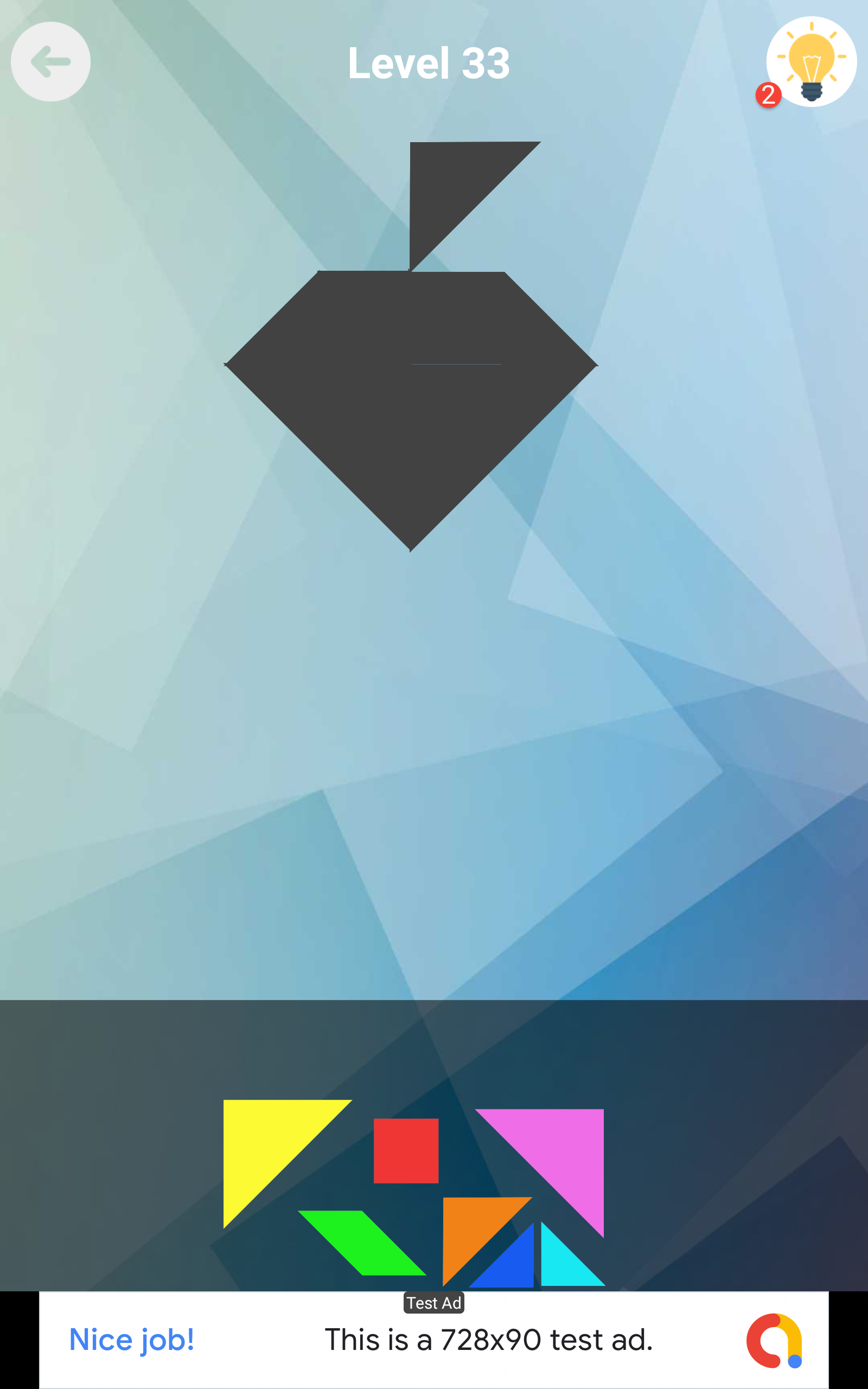 Tangram Puzzle 1000 Levels Game Screenshot