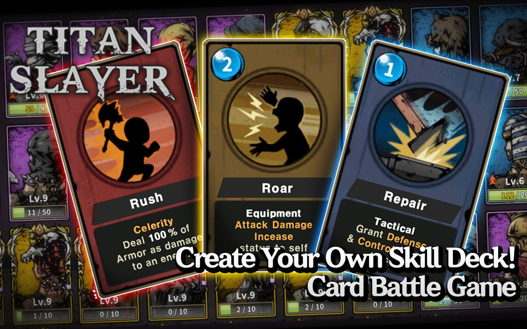 Titan Slayer: Card RPG ภาพหน้าจอเกม