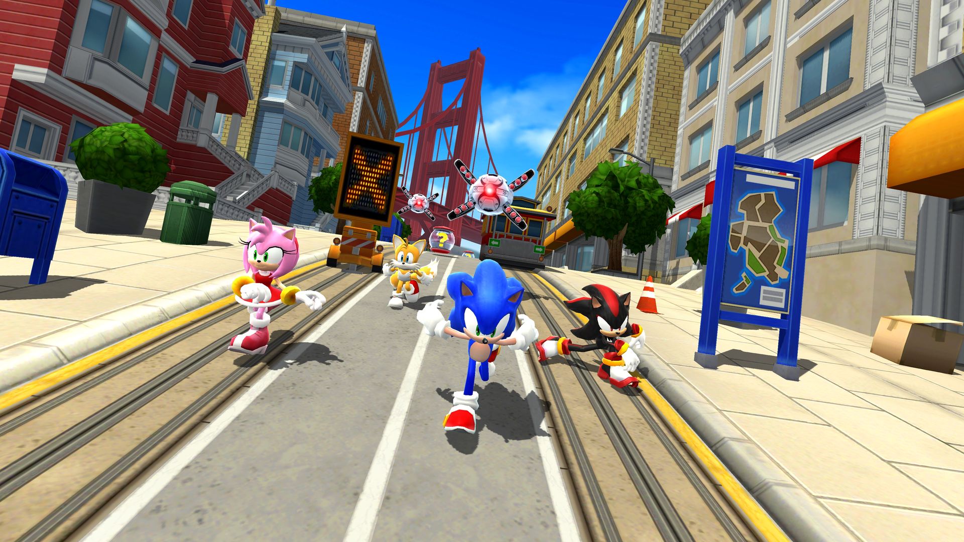 Screenshot of Sonic Forces - Running Battle
