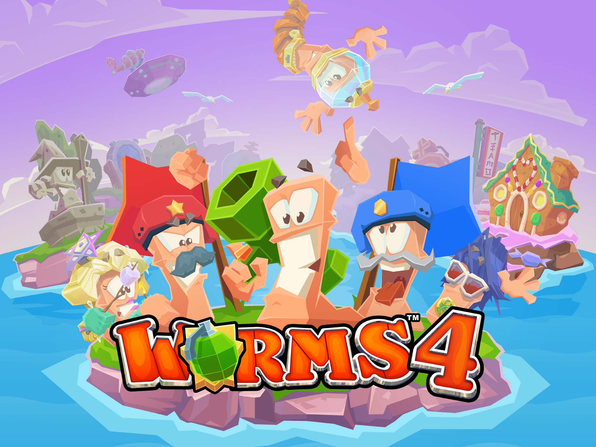 Worms 4 Game Screenshot