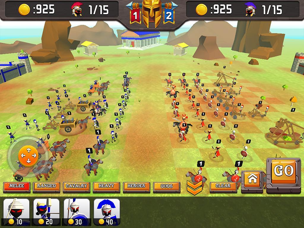 Screenshot of Greek Warriors : Castle Defenc