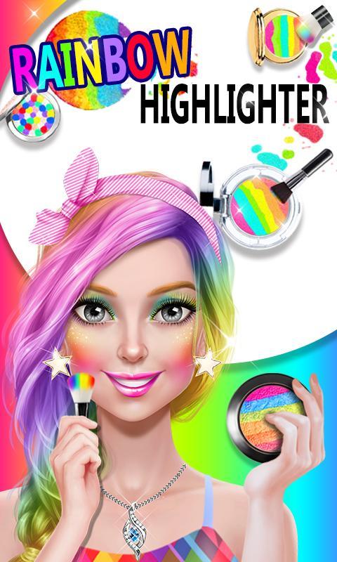 Makeup Artist - Rainbow Salon Game Screenshot