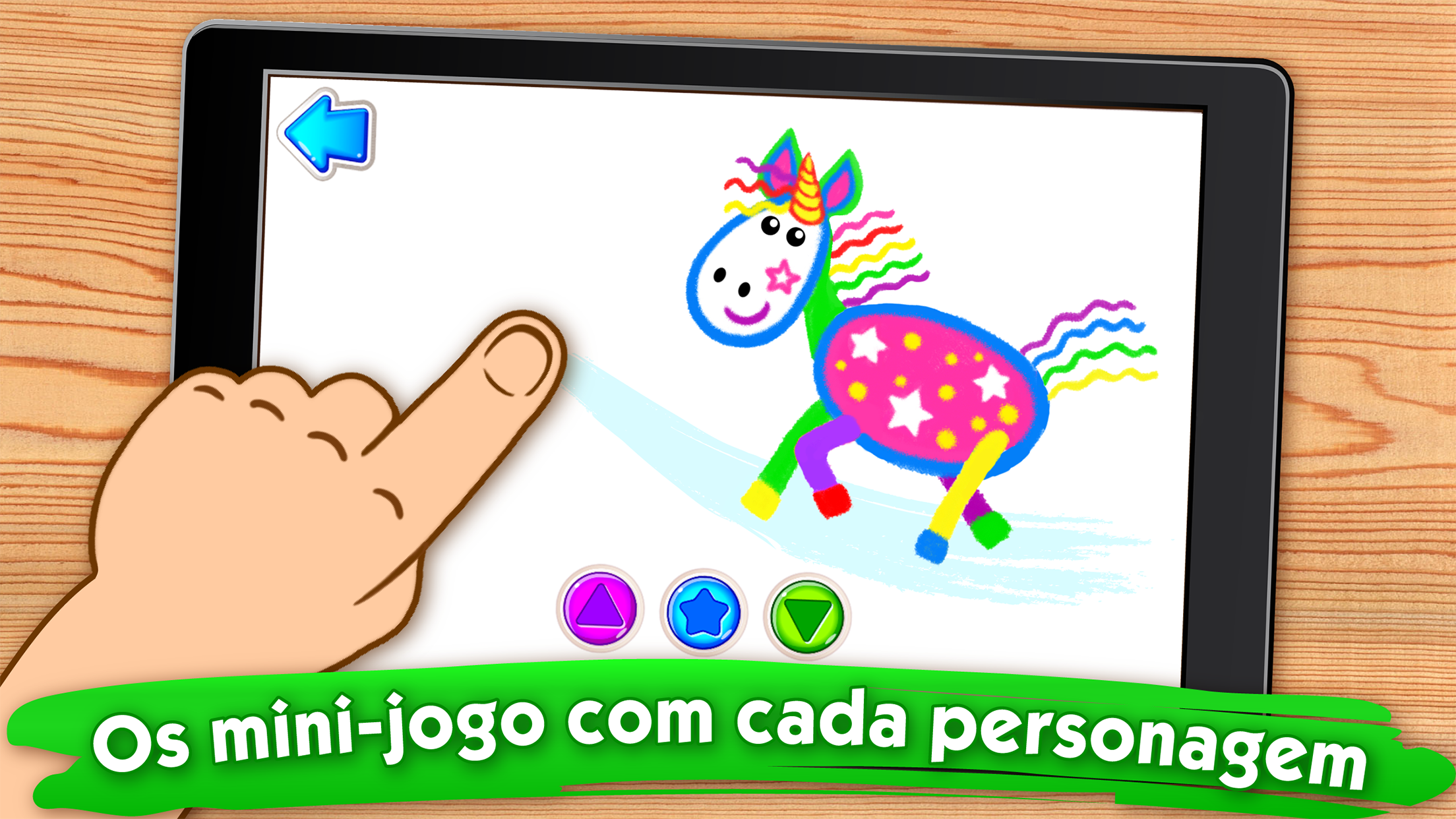 Captura de Tela do Jogo Bini Páginas para Colorir