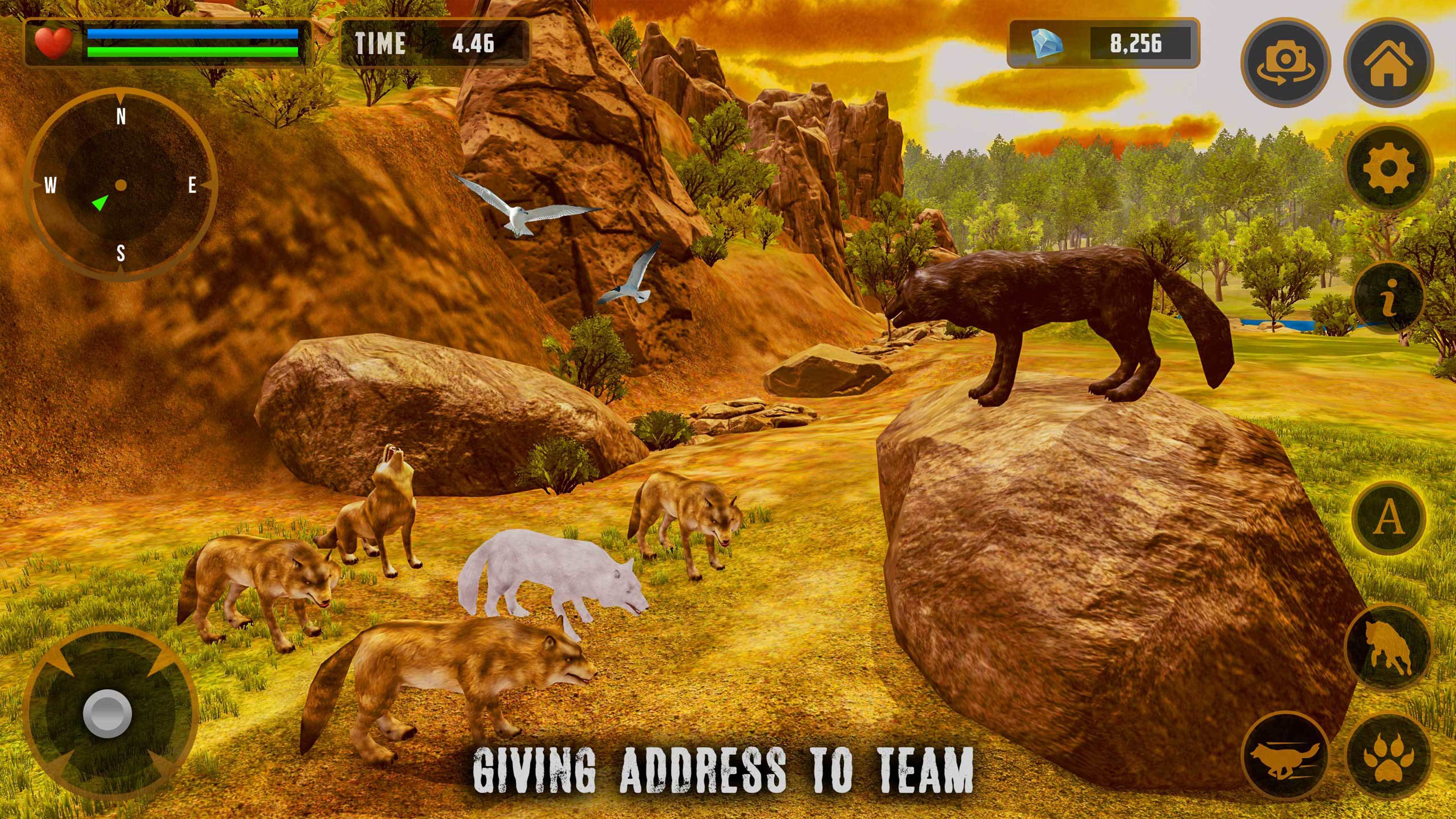 Wolf Simulator Wild Animal 게임 스크린 샷